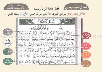 Tajweed Qur'an (Whole Qur'an, 30 Individual Parts, Landscape Pages in Leather Case) (7"x10")