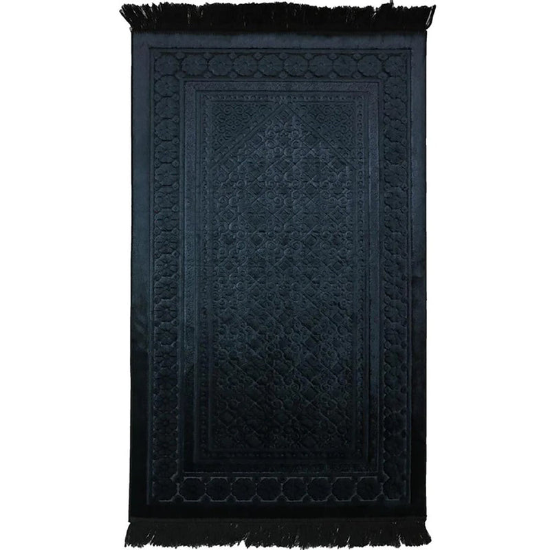 Luxury Velvet Islamic Prayer Rug - 4 Different Colors