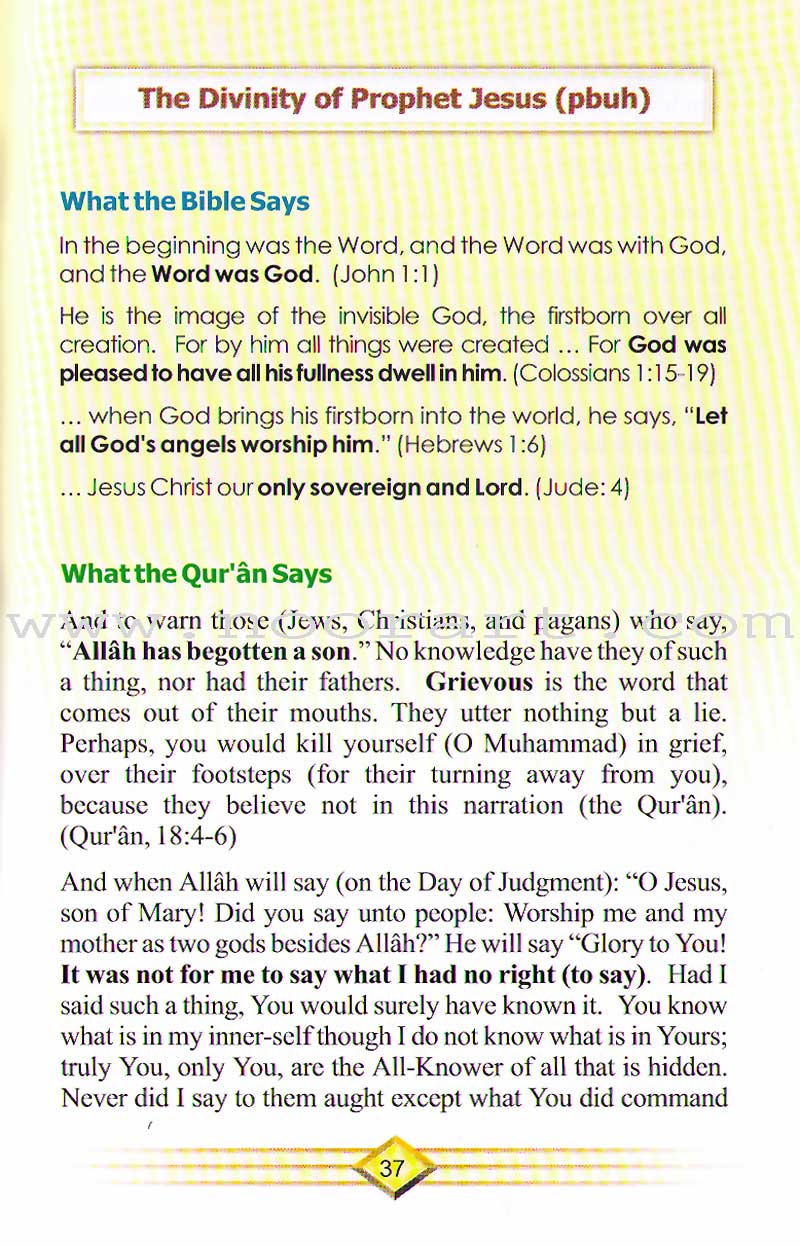 Christianity and Islam According To the Bible and the Quran