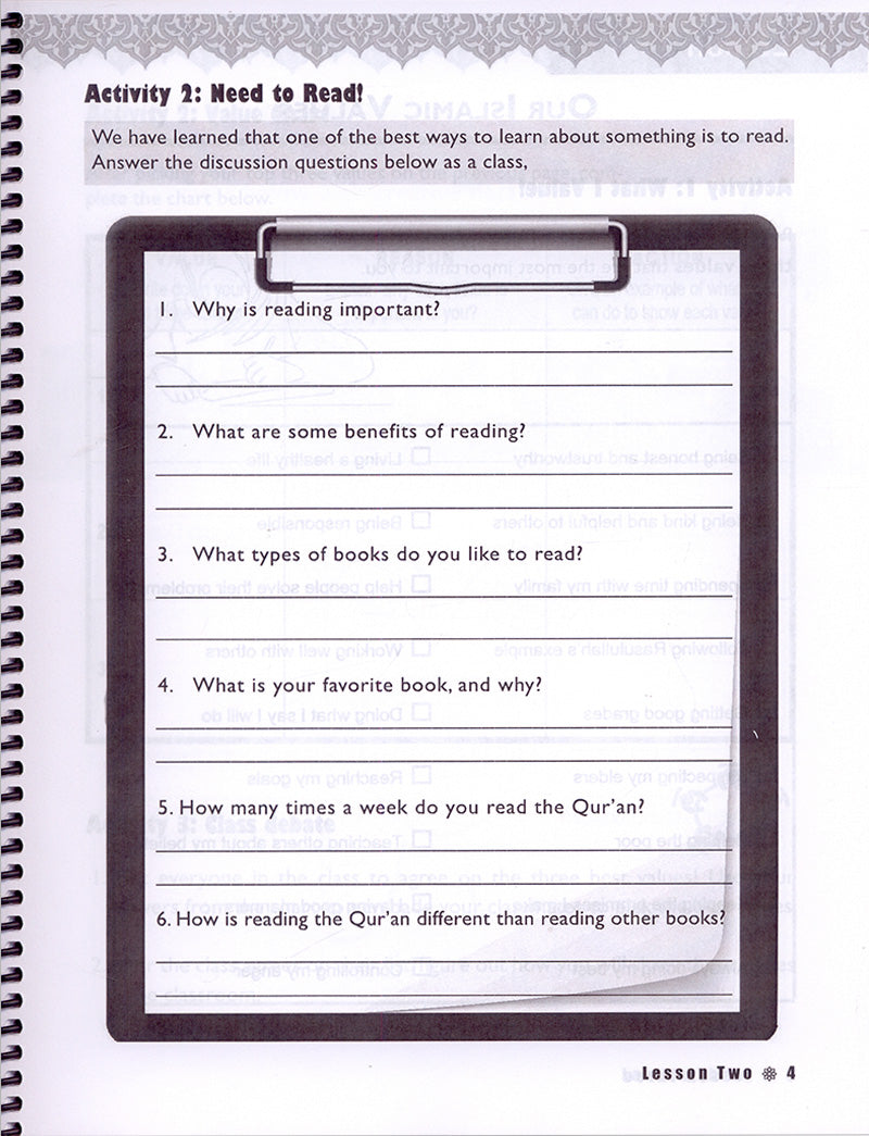 Iqra' Wise (Weekend Islamic School Excellence) Workbook: Grade Four
