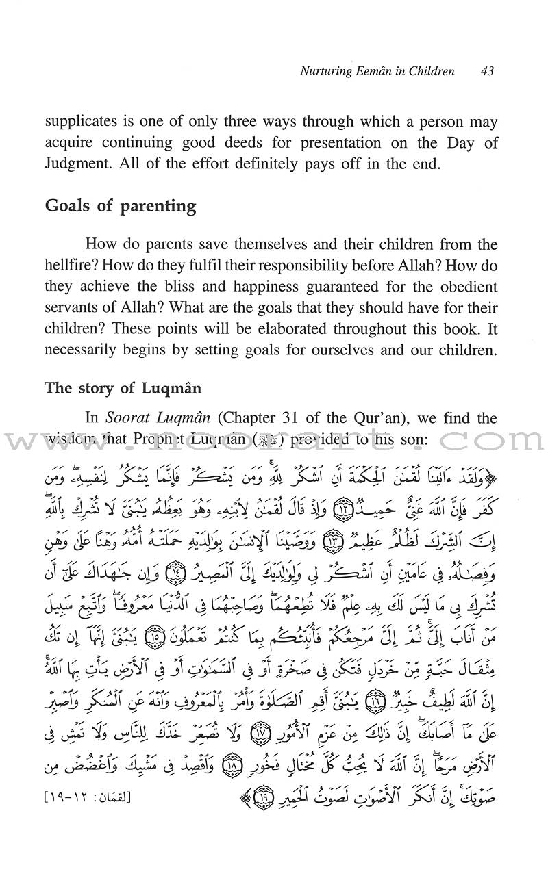 Nurturing Eeman in Children