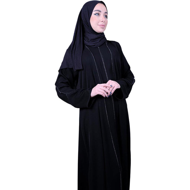 Al-Qadri Abayas for Muslim Women - Comfortable Arabic Abaya with Beautiful Design - Long Prayer Dress