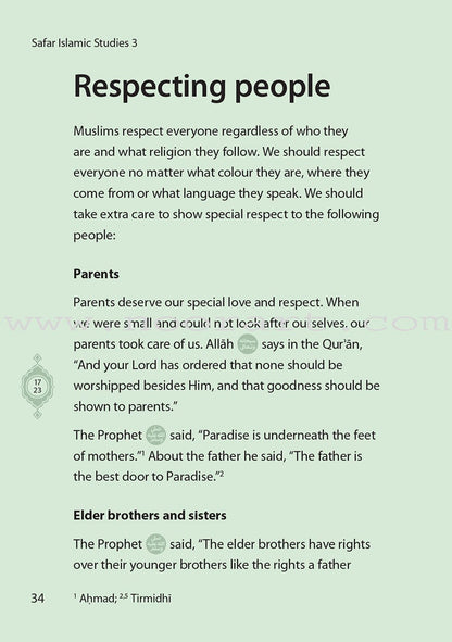 Safar Islamic Studies Textbook : Level 3