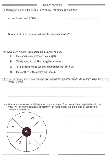 Weekend Learning Islamic Studies Workbook: Level 4 (Revised and Enlarged Edition)