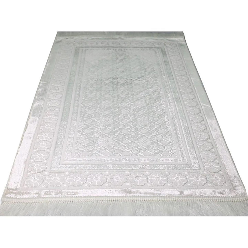 Luxury Velvet Islamic Prayer Rug - 4 Different Colors