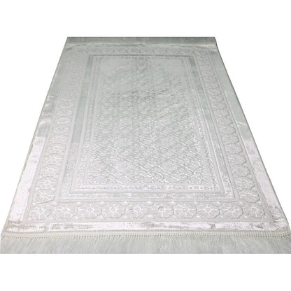 Luxury Velvet Islamic Prayer Rug - 4 Different Colors