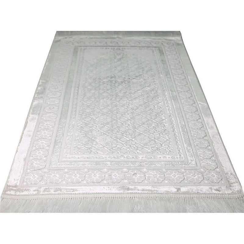 Luxury Velvet Islamic Prayer Rug - 4 Different Colors