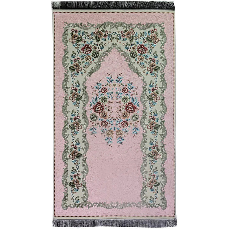 Luxury Thin Velvet Islamic Prayer Rug - 5 Different Colors