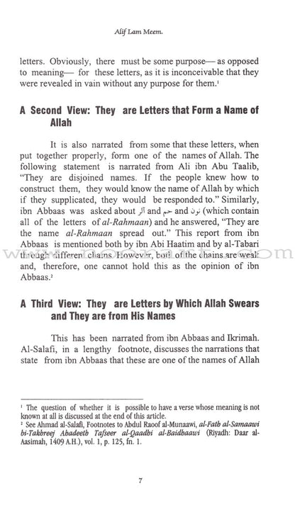 Towards Understanding Our Religion: Volume 1