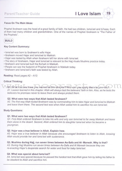 I Love Islam Teacher/Parent Guide: Level 4