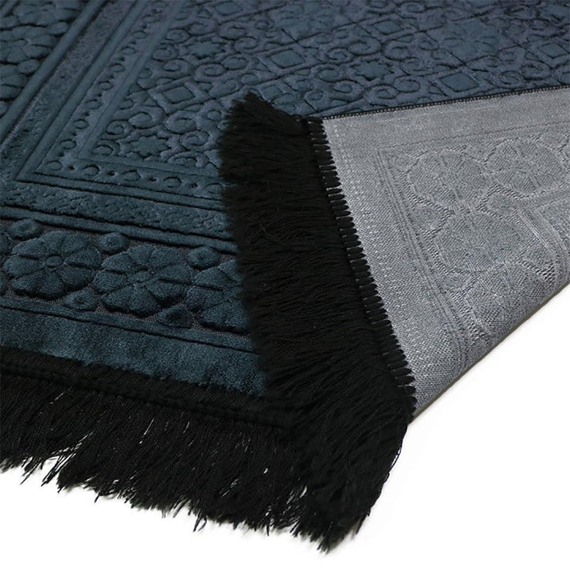 Luxury Velvet Islamic Prayer Rug - 4 Different Colors