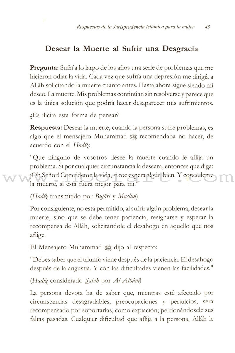 Respuestas de La Jurisprudencia Islamica Para La Mujer -Fatawa :Essential Rulings for Every Muslim Woman