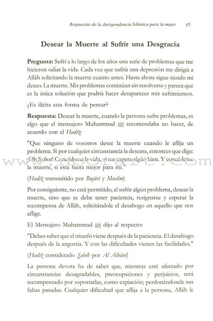 Respuestas de La Jurisprudencia Islamica Para La Mujer -Fatawa :Essential Rulings for Every Muslim Woman
