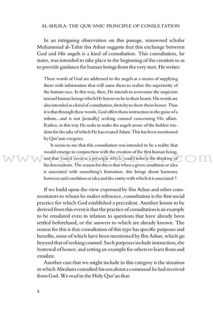 Al-Shura: The Qur'anic Principle of Consultation