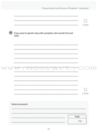 Safar Islamic Studies Workbook: Level 4