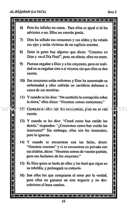 El Corán Sagrado y la Traducción de su Sentido en el Lengua Española
