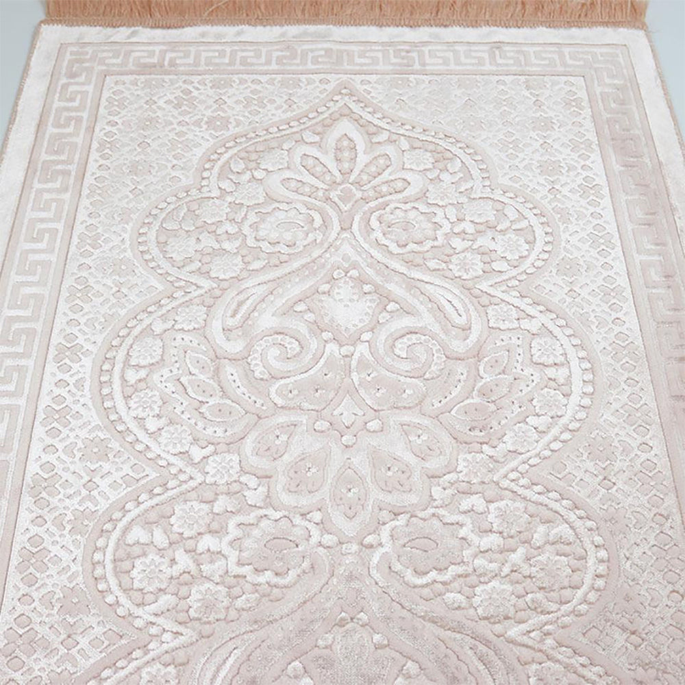 Luxury Velvet Islamic Prayer Rug - 4 Different Colors