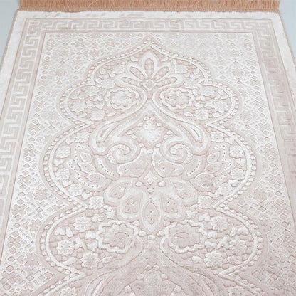 Luxury Velvet Islamic Prayer Rug - 4 Different Colors