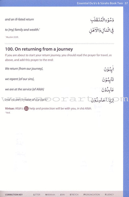 Essential Du'a's & Surahs: Book 2 (South Asian Script)