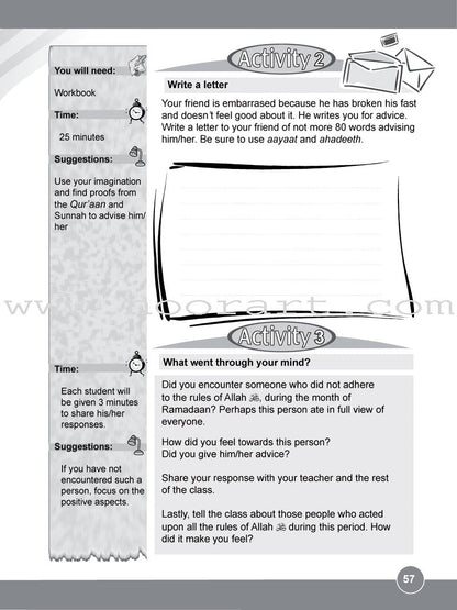 ICO Islamic Studies Workbook: Grade 6, Part 2