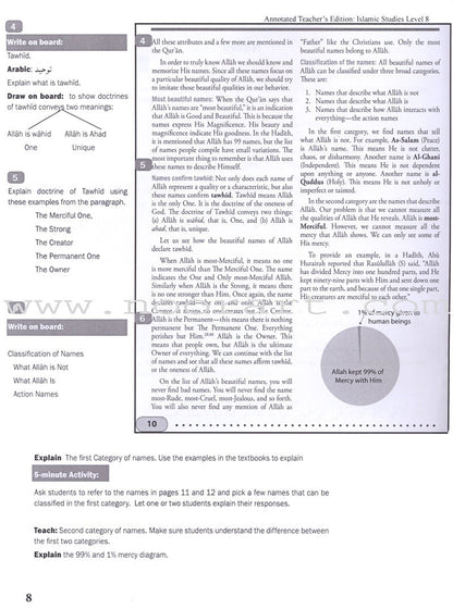 Islamic Studies Teacher's Manual: Level 8 (with Annotated CD-ROM)