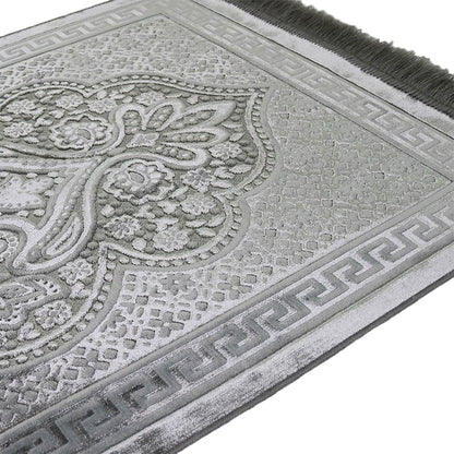 Luxury Velvet Islamic Prayer Rug - 4 Different Colors