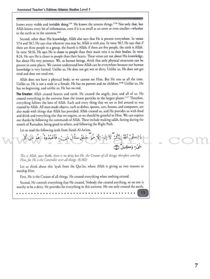 Weekend Learning Islamic Studies Teacher's Manual : Level 5 (New Edition)