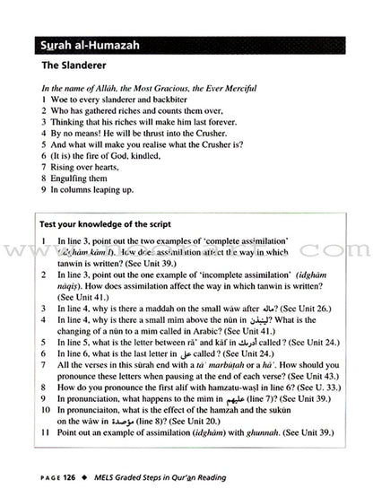 Graded Steps in Qur'an Reading (Teacher's/Self Study Edition)