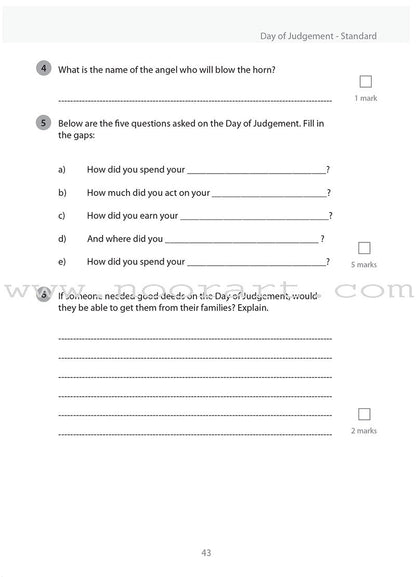 Safar Islamic Studies Workbook: Level 4