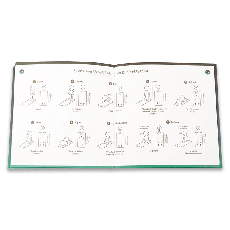 Smart Interactive Prayer Padded Mat for Adults & Reverts – Learn Surahs, Salah & Duas with 25 Touch Keys & Speaker – for Ages 8+