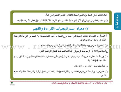 Arabic Language Arts Standards: Level 5- 7 معايير فنون اللغة العربية المستوى الخامس  – المستوى السابع