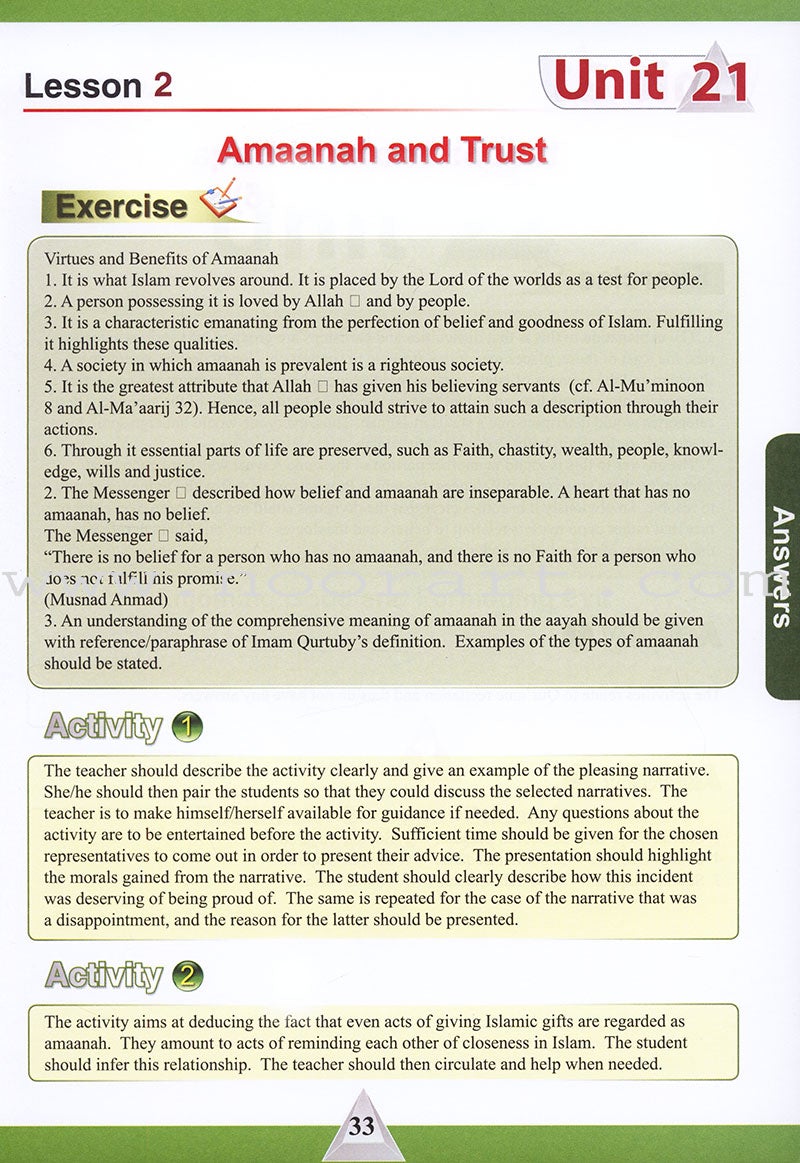 ICO Islamic Studies Teacher's Manual: Grade 11, Part 2 (With Access Code)