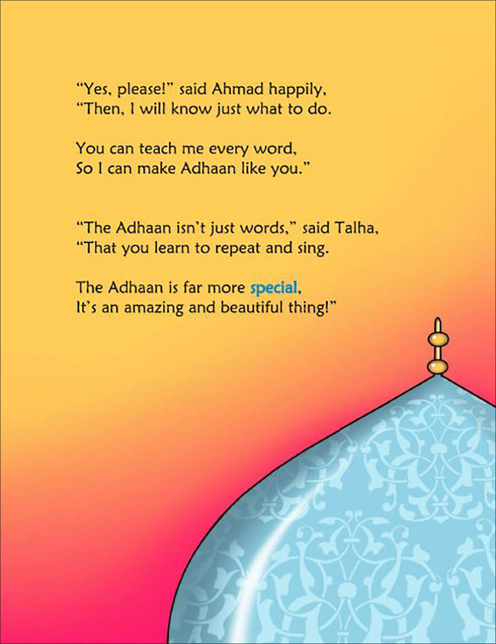 Daily Du'aa Series: (Ahmad's Amazing Adhaan) Book 1