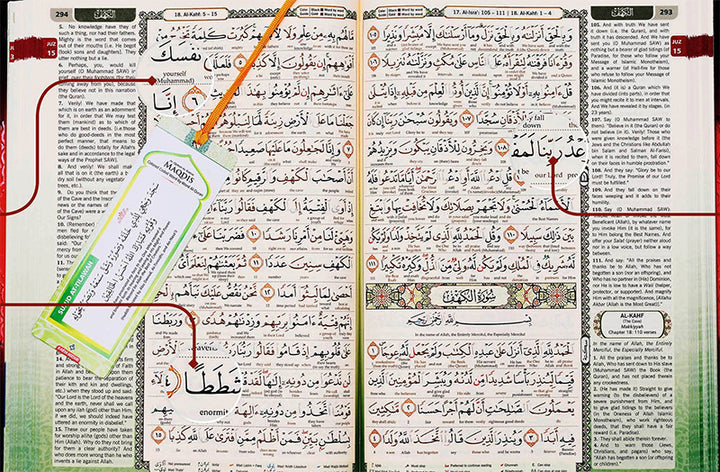 Al-Quran Al-Karim: The Noble Quran (Black, Small Size A5 (5.8” x 8.3"), Maqdis Quran)