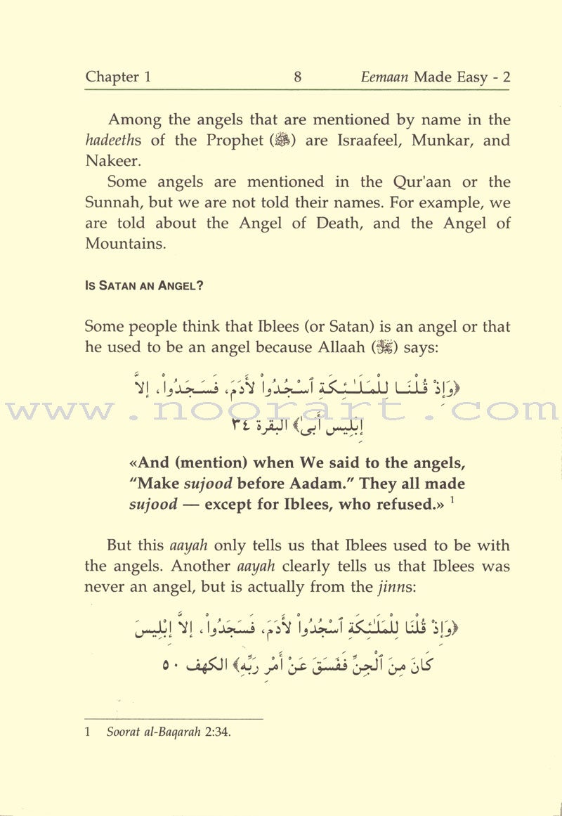 Eemaan Made Easy: Part 2 - Knowing the Angels الإيمان ميسراً - معرفة الملائكة