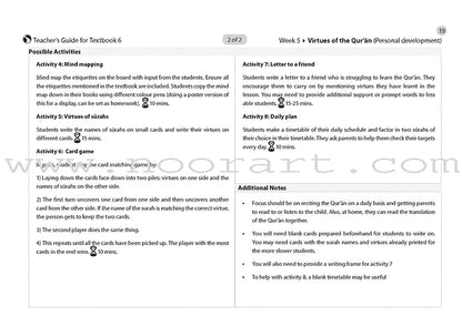 Safar Teacher's Guide for Islamic Studies: Level 6