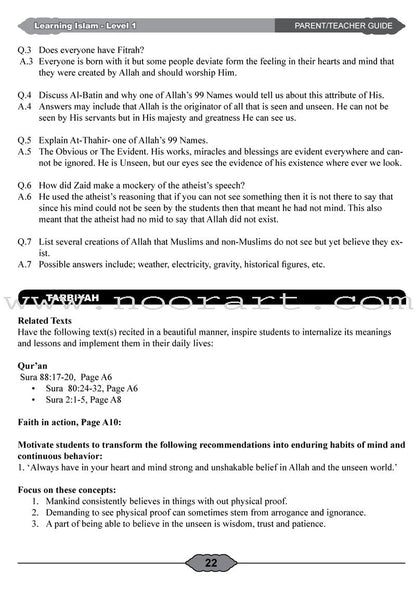 Learning Islam Teacher Guide: Level 1